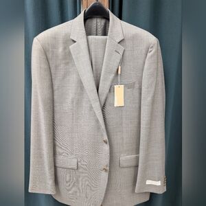 Brand New Michael Kors 2-Button Taupe Colored Suit. Size 44L.
